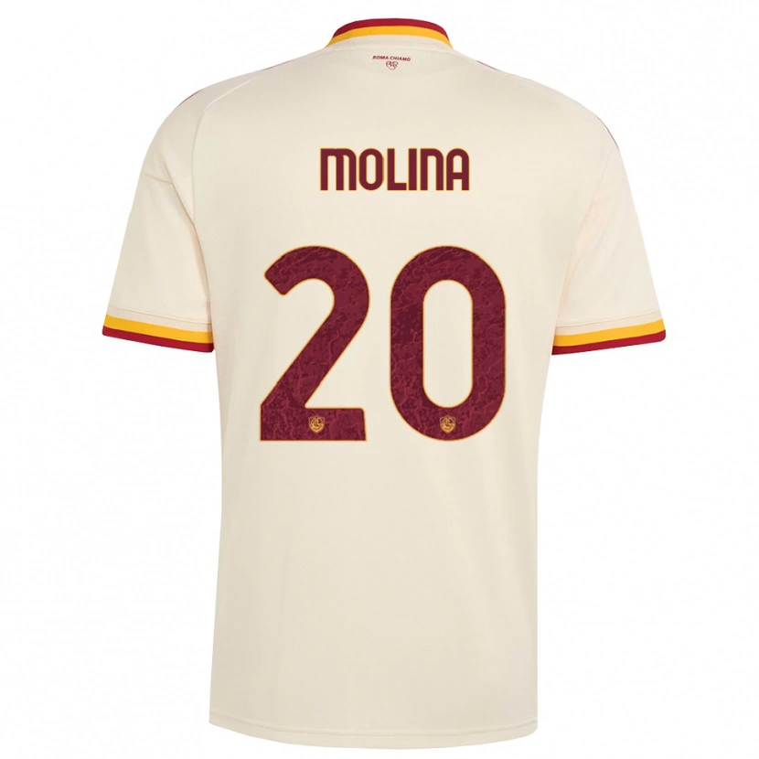 Danxen Femme Maillot Nahuel Molina #20 Champagne Rouge Jaune Tenues Extérieur 2026/27 T-Shirt