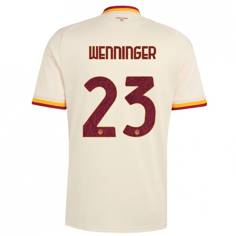 Danxen Femme Maillot Carina Wenninger #23 Champagne Rouge Jaune Tenues Extérieur 2026/27 T-Shirt