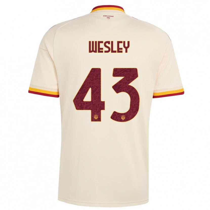 Danxen Femme Maillot Wesley Vinícius França Lima #43 Champagne Rouge Jaune Tenues Extérieur 2026/27 T-Shirt