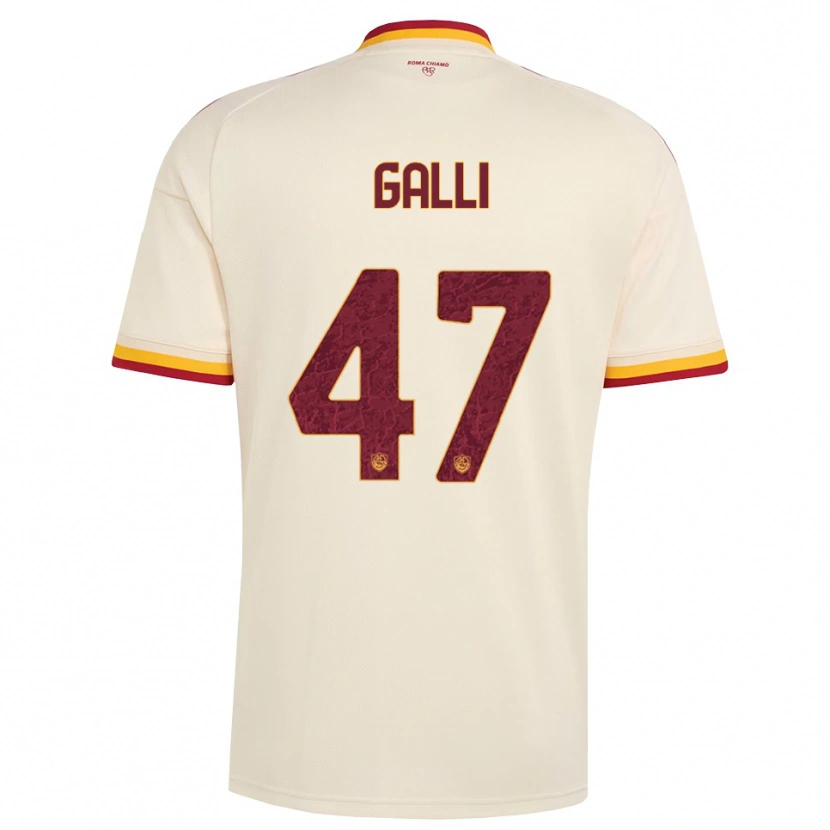 Danxen Femme Maillot Giulia Galli #47 Champagne Rouge Jaune Tenues Extérieur 2026/27 T-Shirt