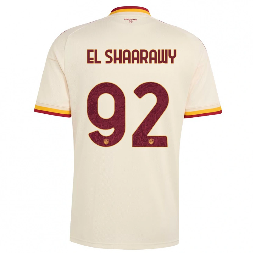 Danxen Femme Maillot Stephan El Shaarawy #92 Champagne Rouge Jaune Tenues Extérieur 2026/27 T-Shirt