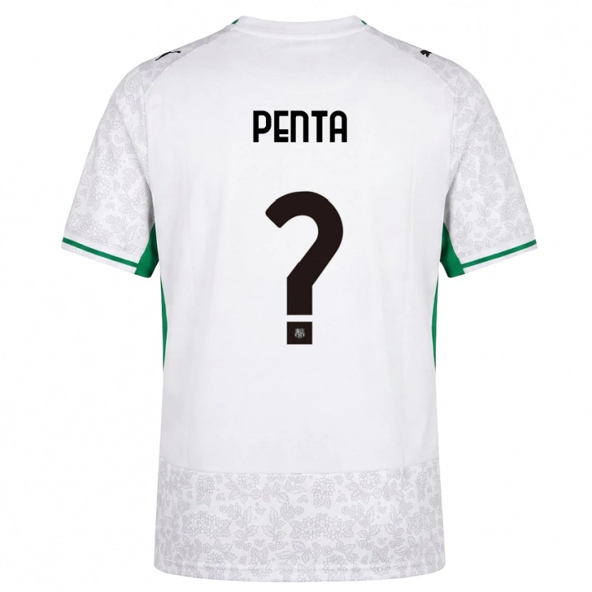 Danxen Femme Maillot Mattia Penta #0 Blanc Noir Vert Tenues Extérieur 2026/27 T-Shirt