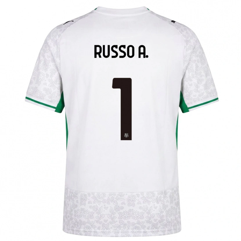 Danxen Femme Maillot Alessandro Russo #1 Blanc Noir Vert Tenues Extérieur 2026/27 T-Shirt