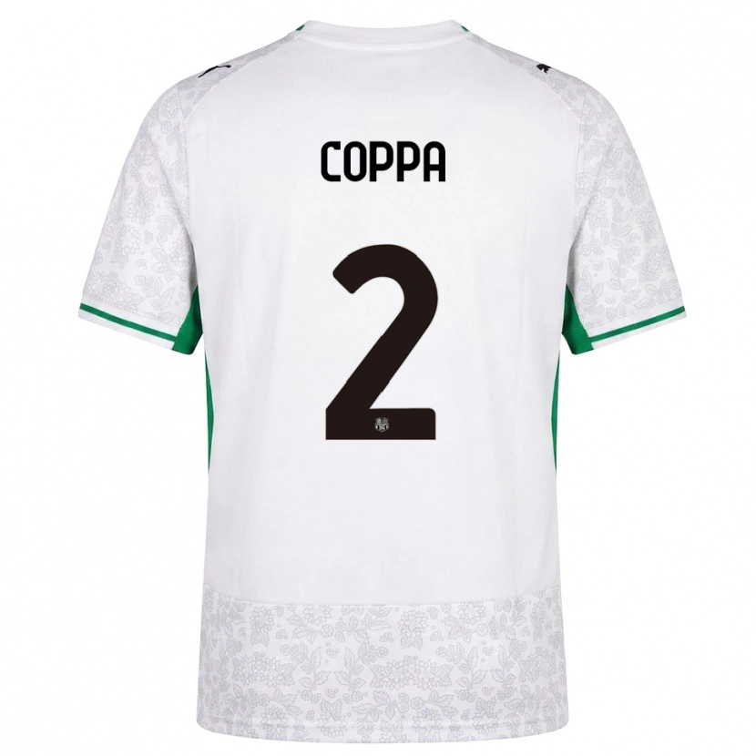 Danxen Femme Maillot Samuele Coppa #2 Blanc Noir Vert Tenues Extérieur 2026/27 T-Shirt