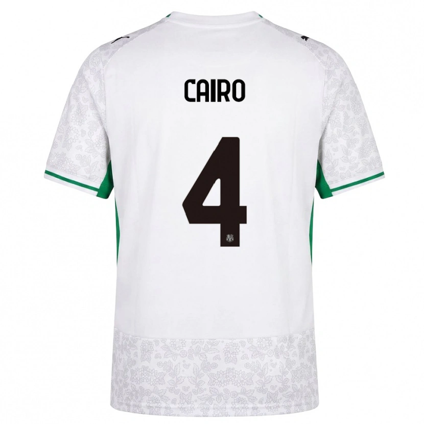 Danxen Femme Maillot Nicolas Cairo #4 Blanc Noir Vert Tenues Extérieur 2026/27 T-Shirt