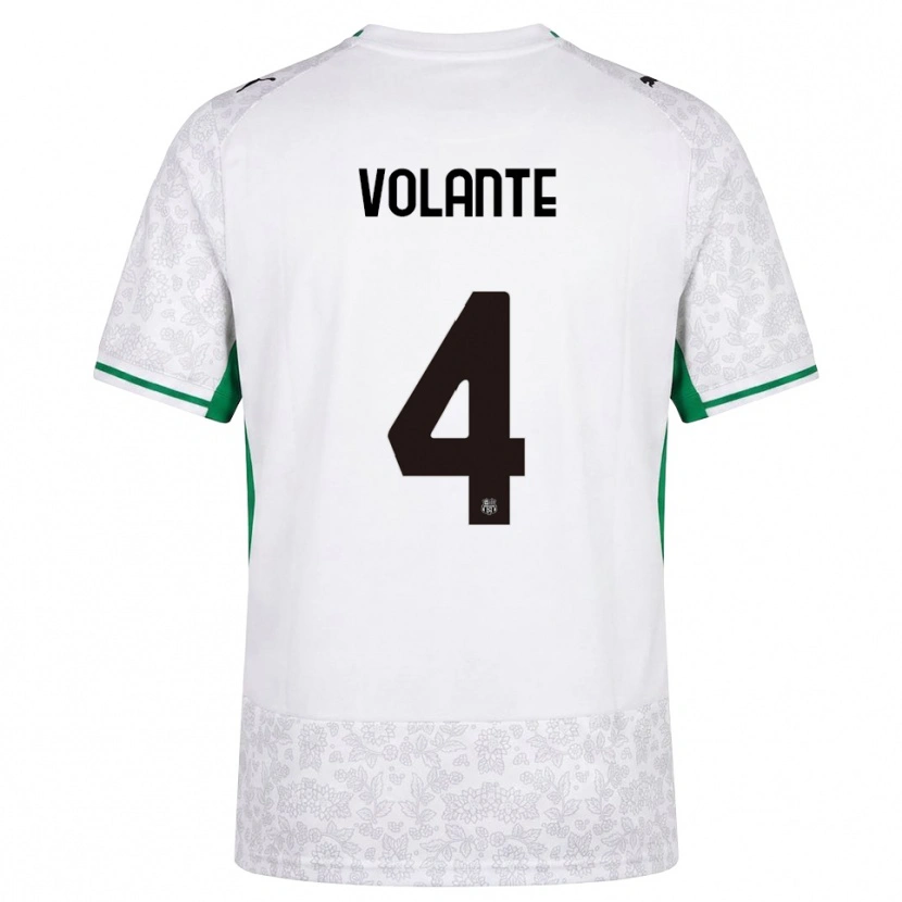 Danxen Femme Maillot Giulio Volante #4 Blanc Noir Vert Tenues Extérieur 2026/27 T-Shirt