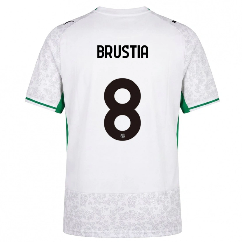 Danxen Femme Maillot Martina Brustia #8 Blanc Noir Vert Tenues Extérieur 2026/27 T-Shirt