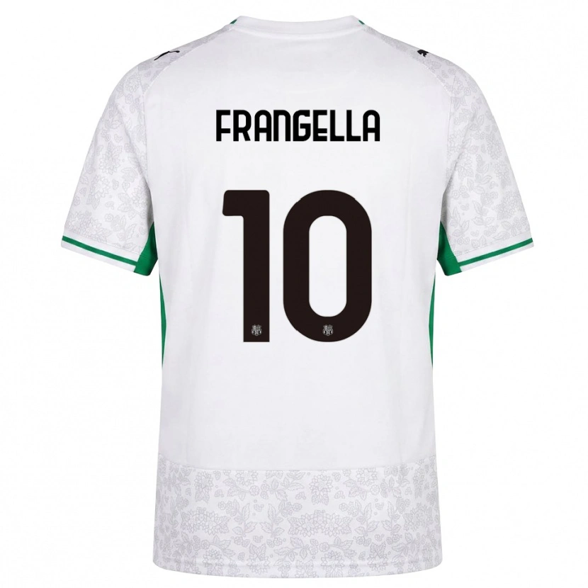 Danxen Femme Maillot Christian Frangella #10 Blanc Noir Vert Tenues Extérieur 2026/27 T-Shirt