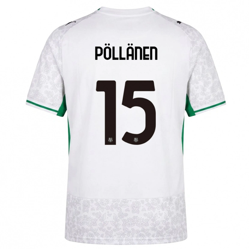 Danxen Femme Maillot Pharez Pöllänen #15 Blanc Noir Vert Tenues Extérieur 2026/27 T-Shirt