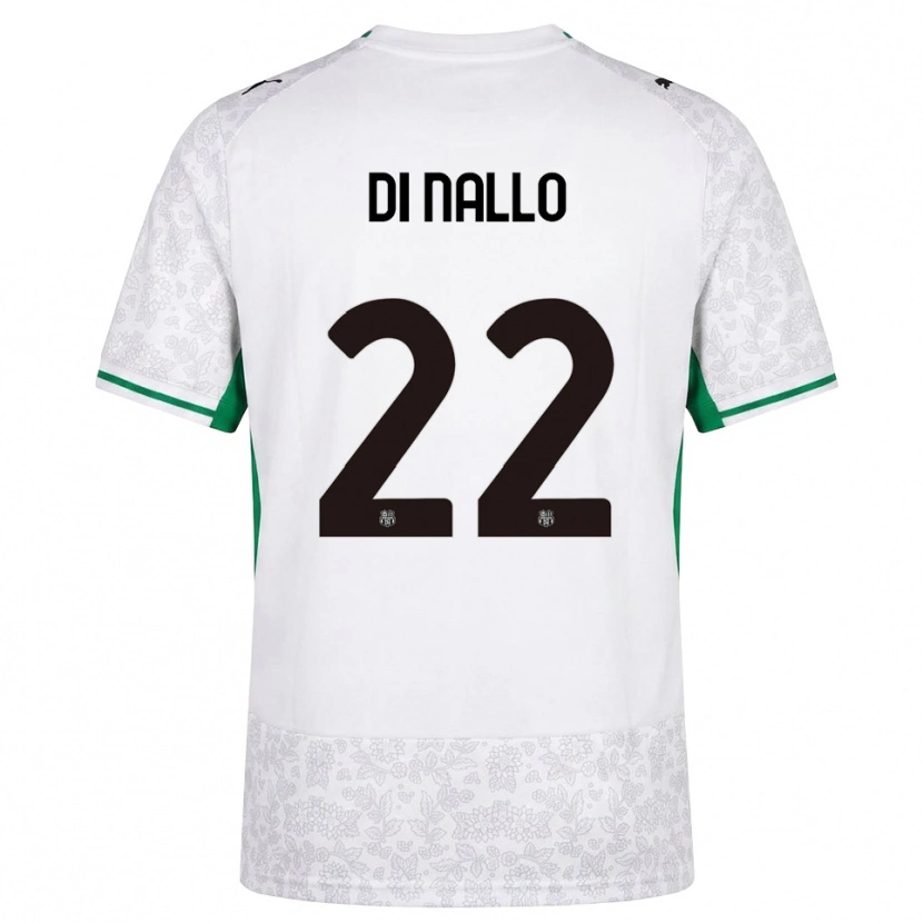 Danxen Femme Maillot Erica Di Nallo #22 Blanc Noir Vert Tenues Extérieur 2026/27 T-Shirt