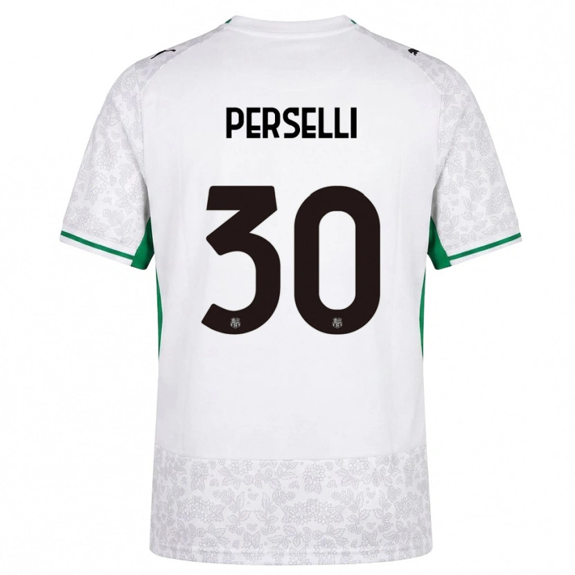 Danxen Femme Maillot Manuela Perselli #30 Blanc Noir Vert Tenues Extérieur 2026/27 T-Shirt