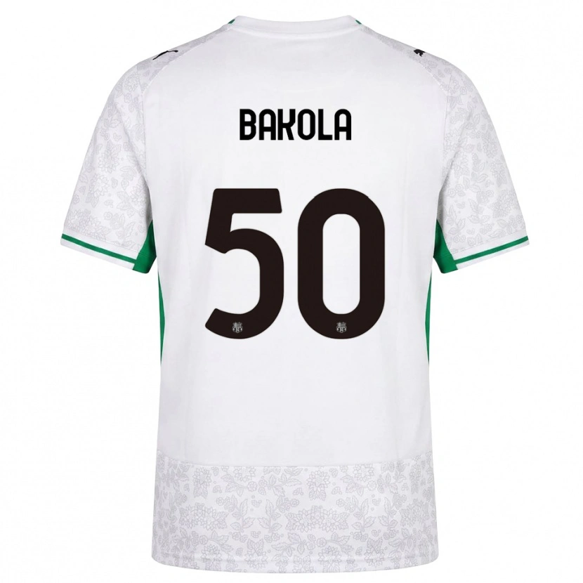Danxen Femme Maillot Darryl Bakola #50 Blanc Noir Vert Tenues Extérieur 2026/27 T-Shirt