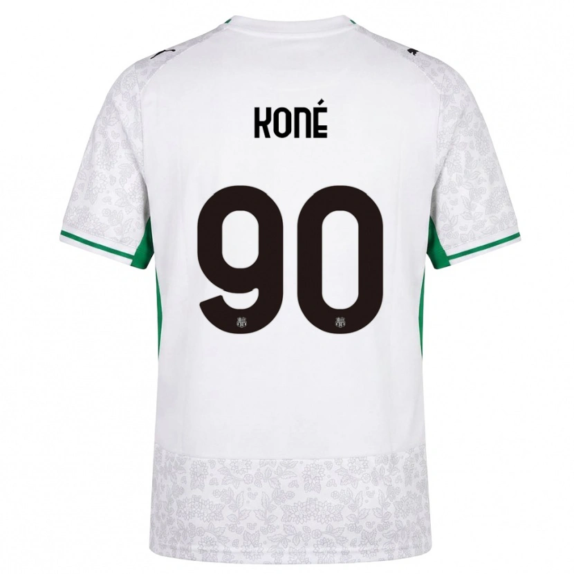 Danxen Femme Maillot Ismaël Koné #90 Blanc Noir Vert Tenues Extérieur 2026/27 T-Shirt