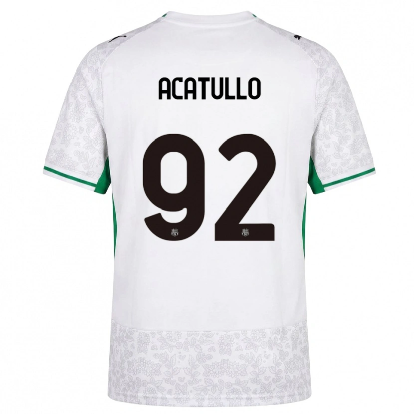 Danxen Femme Maillot Cristian Acatullo #92 Blanc Noir Vert Tenues Extérieur 2026/27 T-Shirt