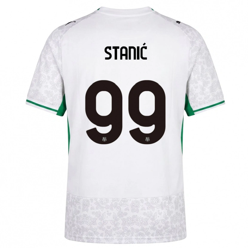 Danxen Femme Maillot Paulina Stanić #99 Blanc Noir Vert Tenues Extérieur 2026/27 T-Shirt