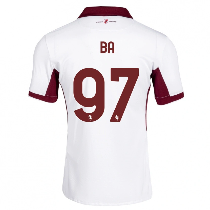 Danxen Femme Maillot El-Hadji Ba #97 Bourgogne Blanc Rouge Tenues Extérieur 2026/27 T-Shirt