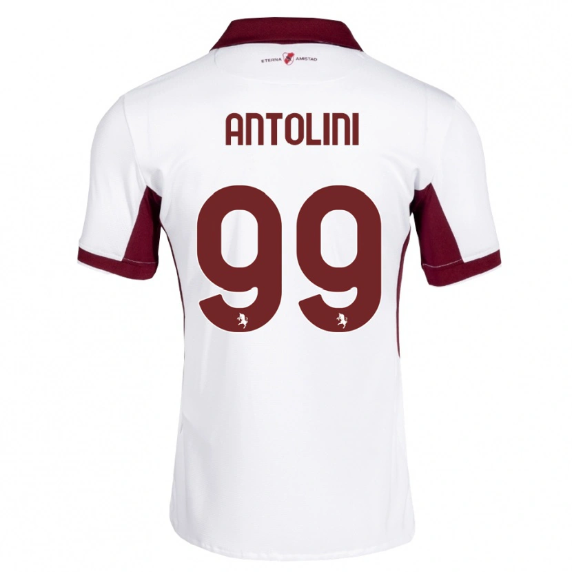 Danxen Femme Maillot Jacopo Antolini #99 Bourgogne Blanc Rouge Tenues Extérieur 2026/27 T-Shirt