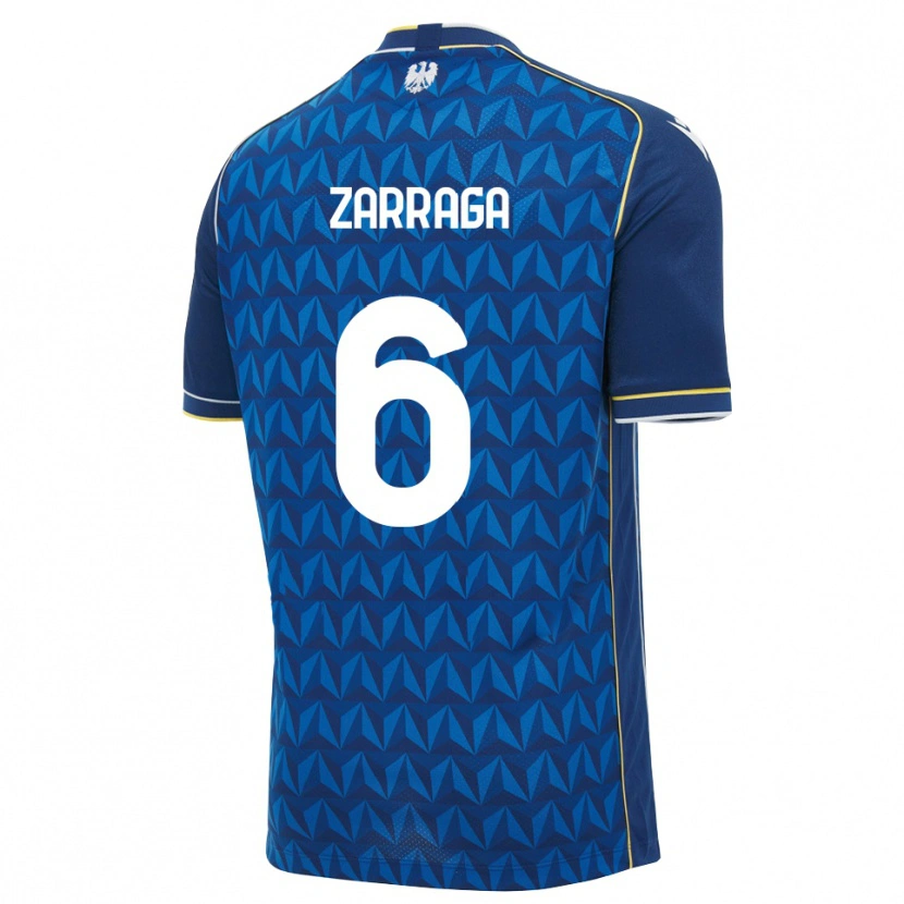Danxen Femme Maillot Oier Zarraga #6 Bleu Roi Blanc Bleu Tenues Extérieur 2026/27 T-Shirt