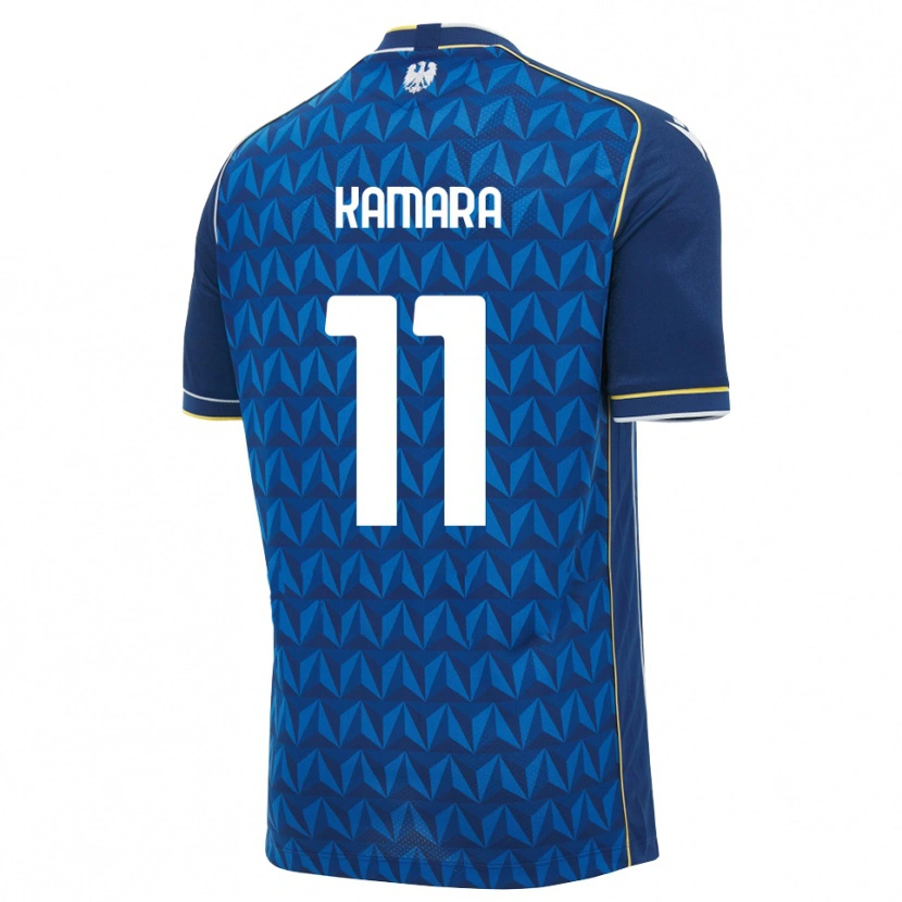 Danxen Femme Maillot Hassane Kamara #11 Bleu Roi Blanc Bleu Tenues Extérieur 2026/27 T-Shirt