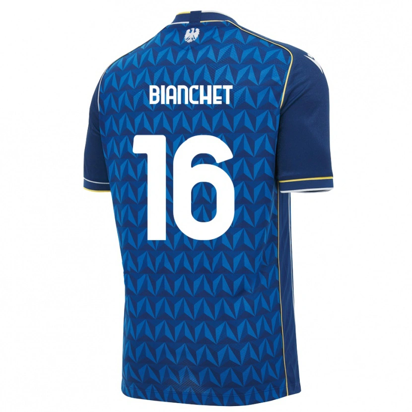 Danxen Femme Maillot Alessandro Bianchet #16 Bleu Roi Blanc Bleu Tenues Extérieur 2026/27 T-Shirt