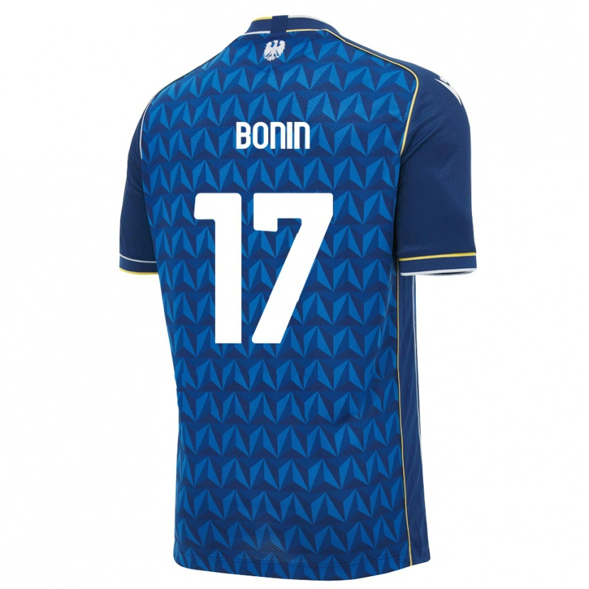 Danxen Femme Maillot Luca Bonin #17 Bleu Roi Blanc Bleu Tenues Extérieur 2026/27 T-Shirt