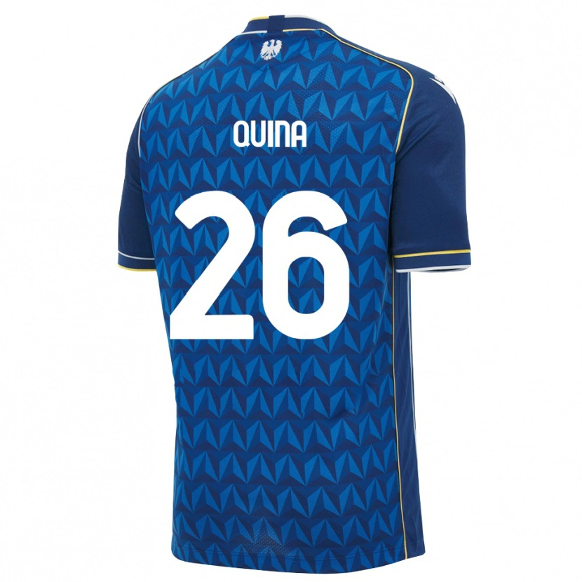Danxen Femme Maillot Domingos Quina #26 Bleu Roi Blanc Bleu Tenues Extérieur 2026/27 T-Shirt