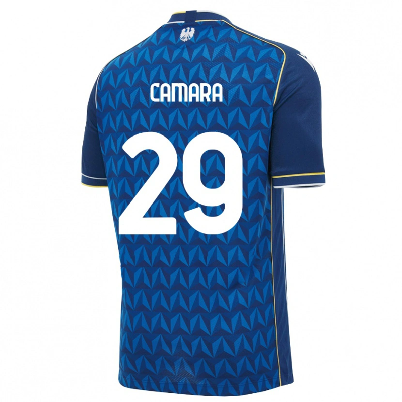 Danxen Femme Maillot Abdoulaye Camara #29 Bleu Roi Blanc Bleu Tenues Extérieur 2026/27 T-Shirt