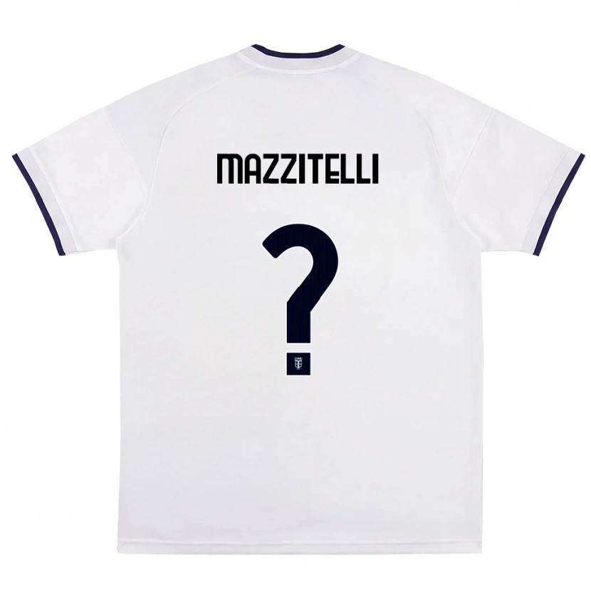 Danxen Femme Maillot Luca Mazzitelli #0 Blanc Rouge Bleu Royal Tenues Extérieur 2026/27 T-Shirt