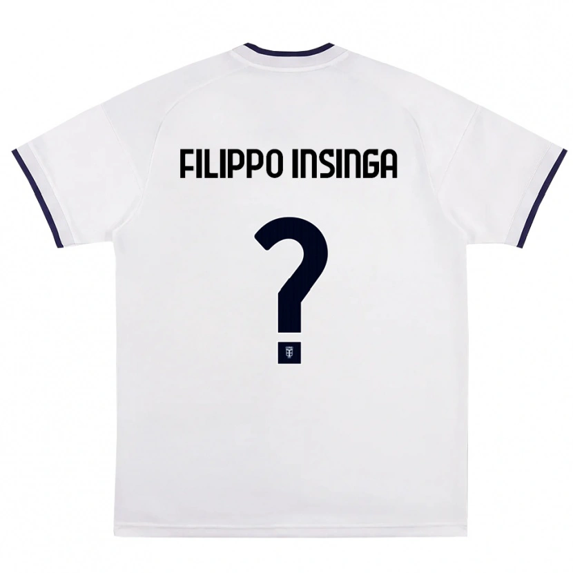 Danxen Femme Maillot Samuele Filippo Insinga #0 Blanc Rouge Bleu Royal Tenues Extérieur 2026/27 T-Shirt