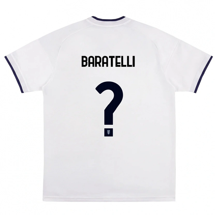 Danxen Femme Maillot Mattia Baratelli #0 Blanc Rouge Bleu Royal Tenues Extérieur 2026/27 T-Shirt