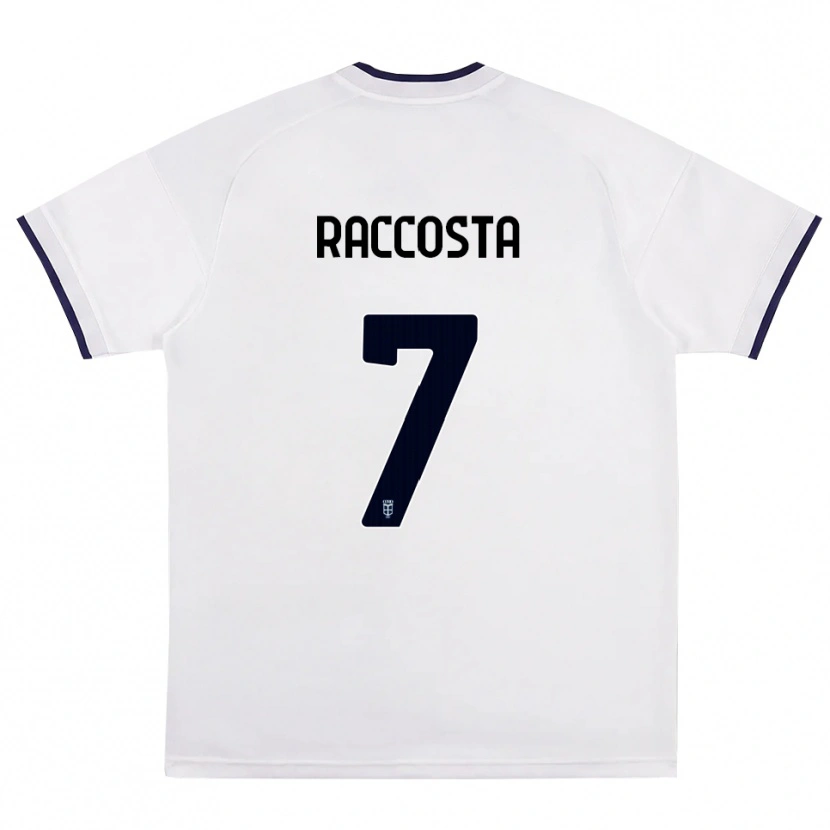 Danxen Femme Maillot Jacopo Raccosta #7 Blanc Rouge Bleu Royal Tenues Extérieur 2026/27 T-Shirt