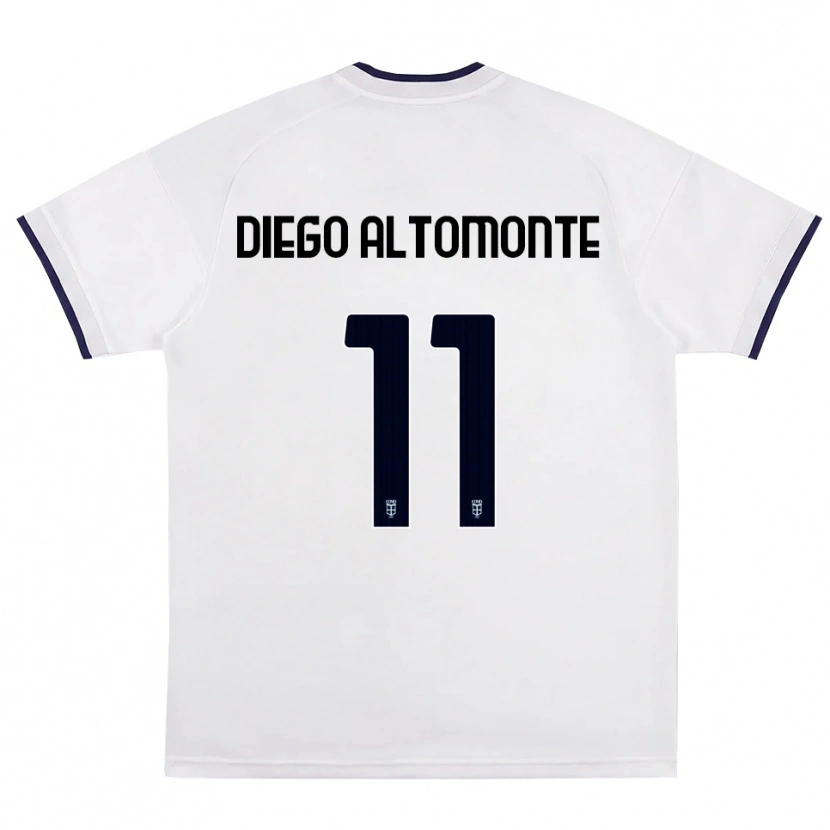 Danxen Femme Maillot Thomas Diego Altomonte #11 Blanc Rouge Bleu Royal Tenues Extérieur 2026/27 T-Shirt