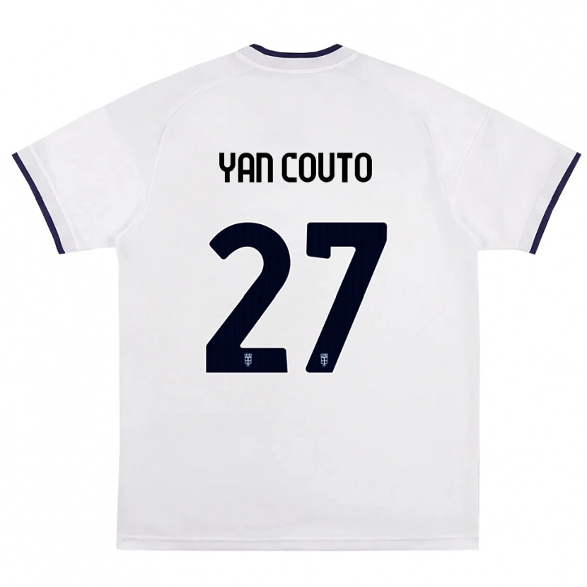 Danxen Femme Maillot Yan Couto #27 Blanc Rouge Bleu Royal Tenues Extérieur 2026/27 T-Shirt