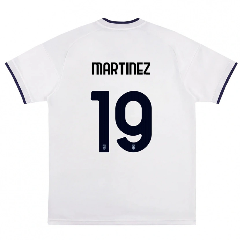 Danxen Femme Maillot Diego Martinez #19 Blanc Rouge Bleu Royal Tenues Extérieur 2026/27 T-Shirt