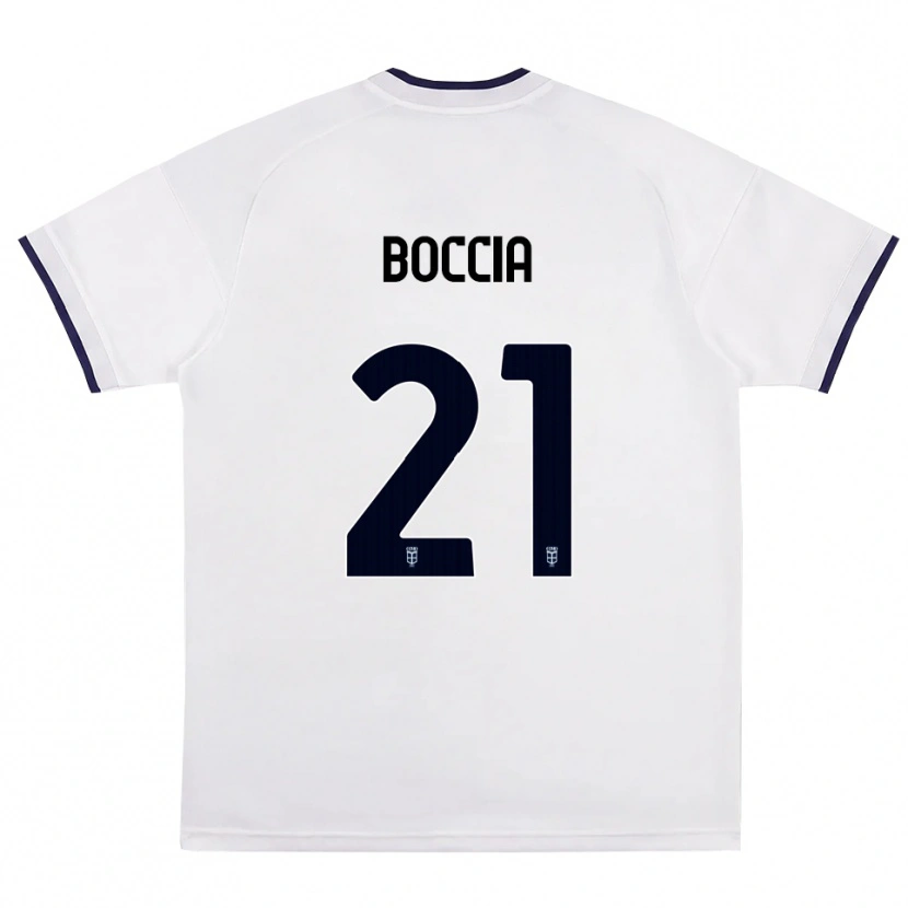 Danxen Femme Maillot Thomas Boccia #21 Blanc Rouge Bleu Royal Tenues Extérieur 2026/27 T-Shirt