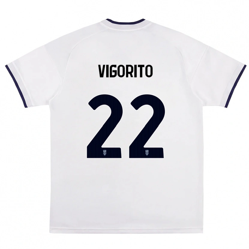 Danxen Femme Maillot Mauro Vigorito #22 Blanc Rouge Bleu Royal Tenues Extérieur 2026/27 T-Shirt