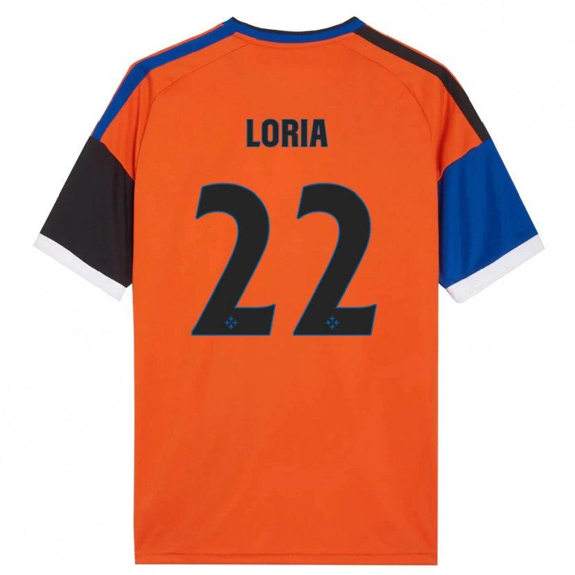 Danxen Femme Maillot Leonardo Loria #22 Orange Bleu Noir Blanc Tenues Extérieur 2026/27 T-Shirt
