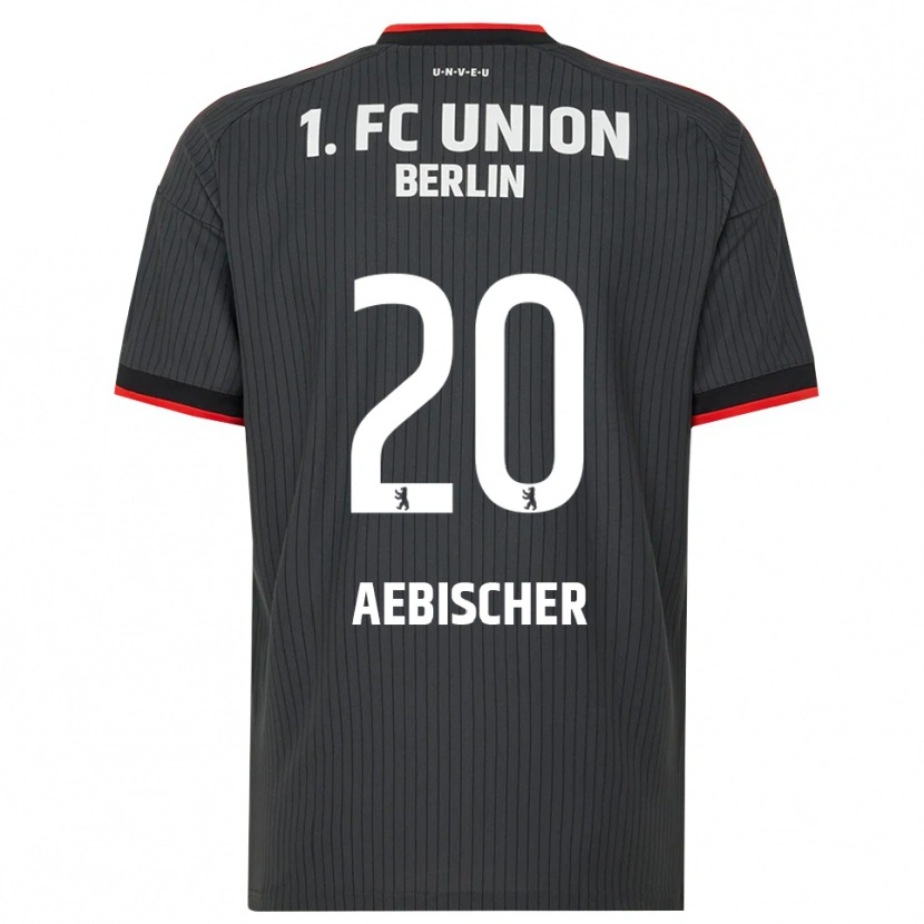 Danxen Femme Maillot Michel Aebischer #20 Noir Blanc Rouge Tenues Extérieur 2026/27 T-Shirt