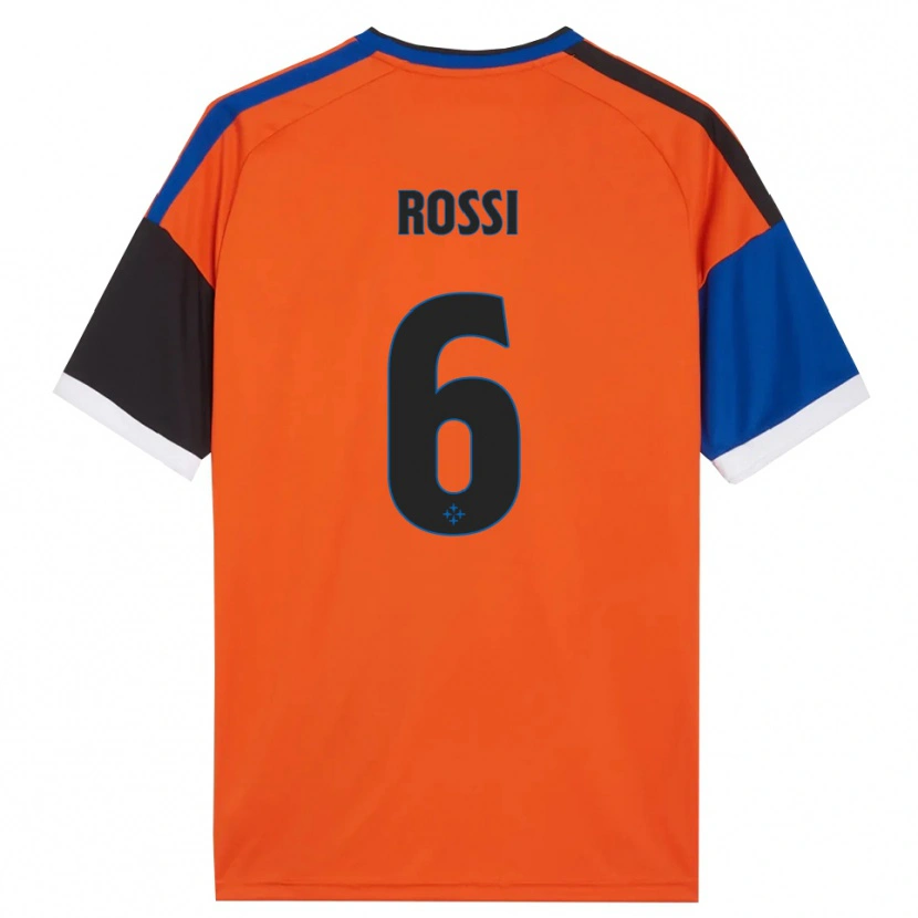 Danxen Femme Maillot Francesco Rossi #6 Orange Bleu Noir Blanc Tenues Extérieur 2026/27 T-Shirt