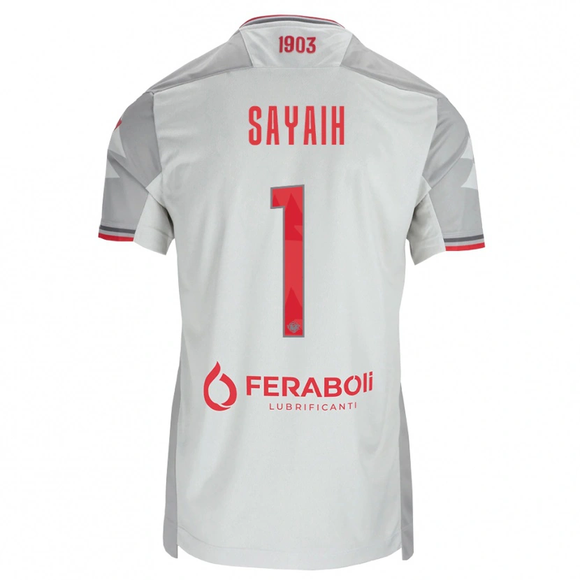 Danxen Femme Maillot Ilyas Sayaih #1 Gris Blanc Rouge Tenues Extérieur 2026/27 T-Shirt