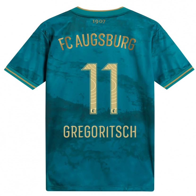 Danxen Femme Maillot Michael Gregoritsch #11 Vert Marron Tenues Extérieur 2026/27 T-Shirt