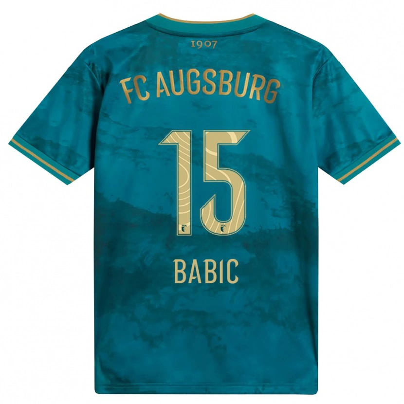 Danxen Femme Maillot David Babic #15 Vert Marron Tenues Extérieur 2026/27 T-Shirt
