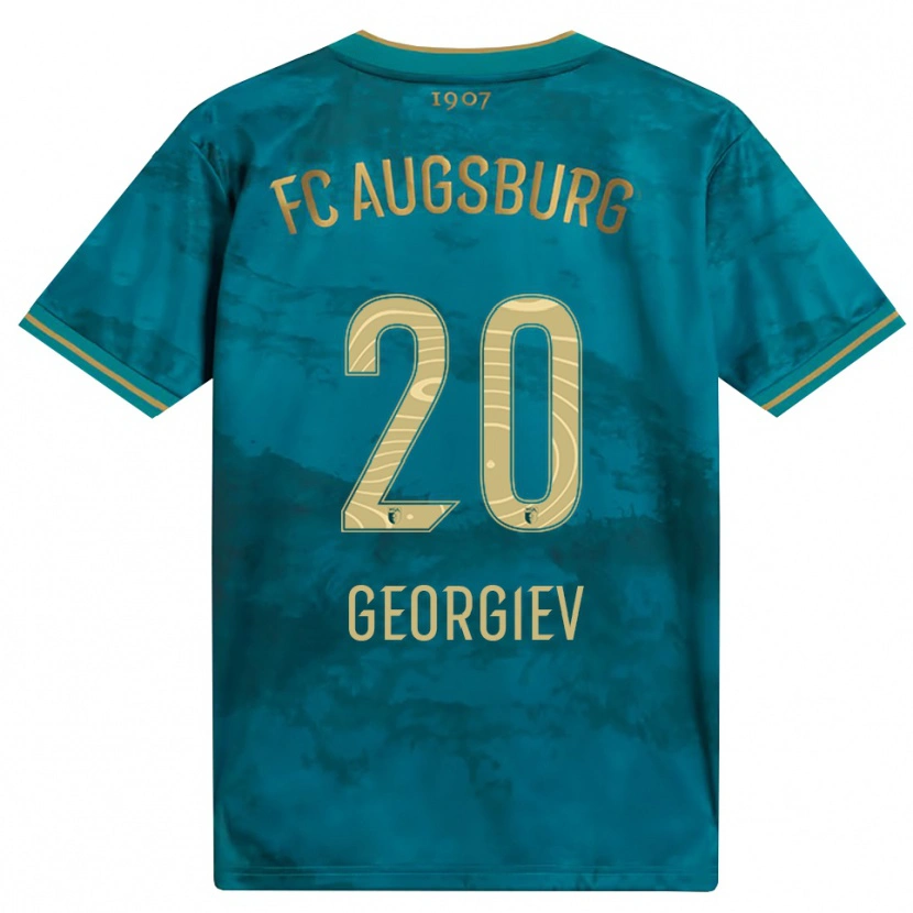 Danxen Femme Maillot Bojan Georgiev #20 Vert Marron Tenues Extérieur 2026/27 T-Shirt