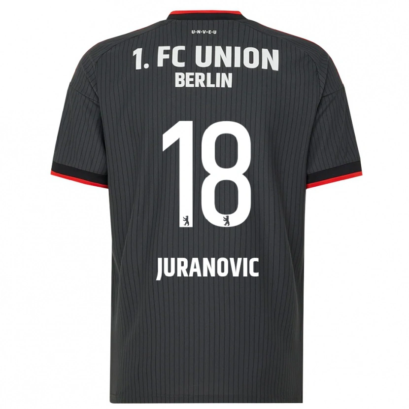 Danxen Femme Maillot Josip Juranovic #18 Noir Blanc Rouge Tenues Extérieur 2026/27 T-Shirt