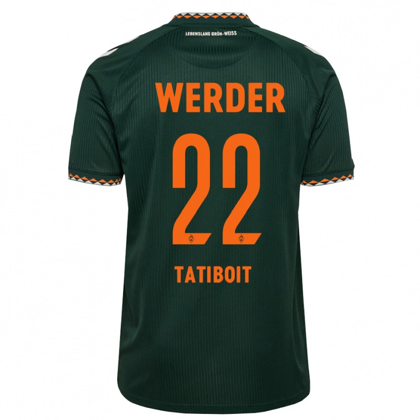 Danxen Femme Maillot Kieran Tatiboit #22 Vert Foncé Orange Blanc Tenues Extérieur 2026/27 T-Shirt