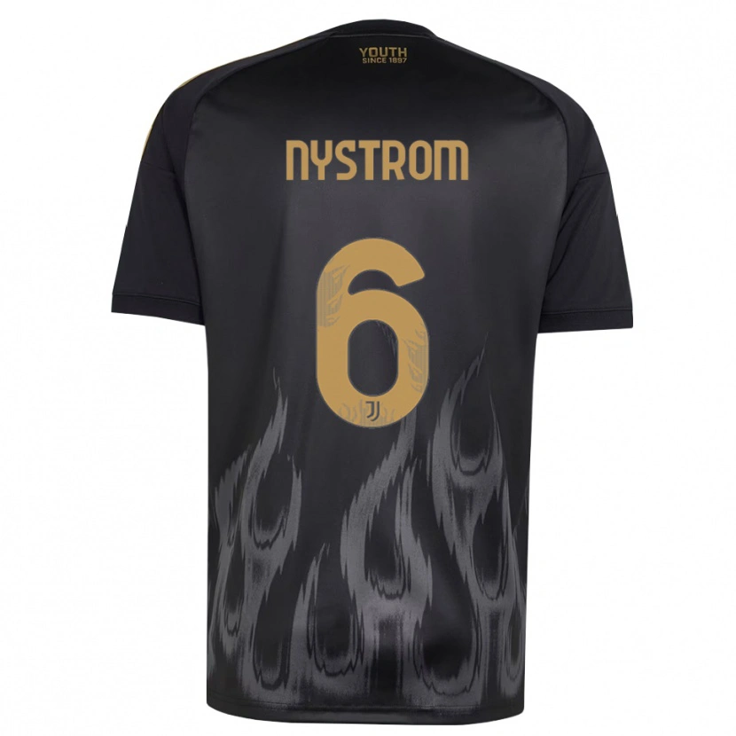 Danxen Femme Maillot Paulina Nyström #6 Noir Marron Troisieme 2026/27 T-Shirt