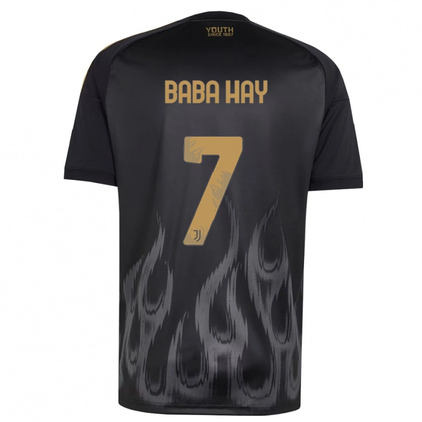 Danxen Femme Maillot Amir Baba Hay #7 Noir Marron Troisieme 2026/27 T-Shirt