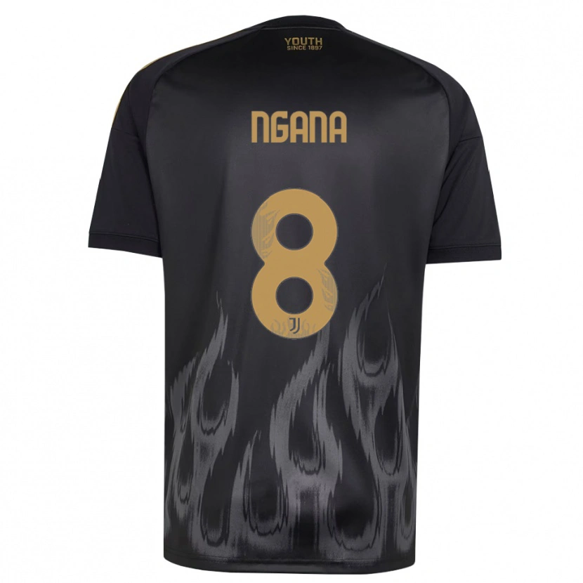 Danxen Femme Maillot Valdes Ngana #8 Noir Marron Troisieme 2026/27 T-Shirt