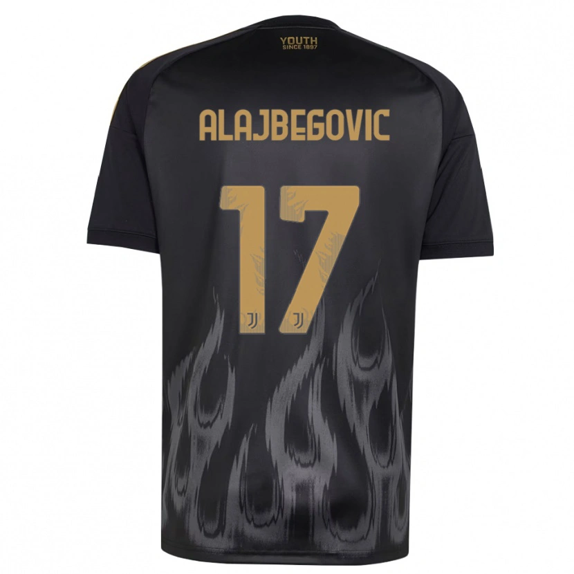 Danxen Femme Maillot Kerim Alajbegovic #17 Noir Marron Troisieme 2026/27 T-Shirt