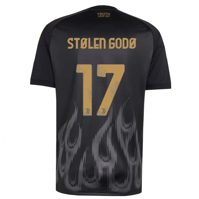 Danxen Femme Maillot Emma Stølen Godø #17 Noir Marron Troisieme 2026/27 T-Shirt